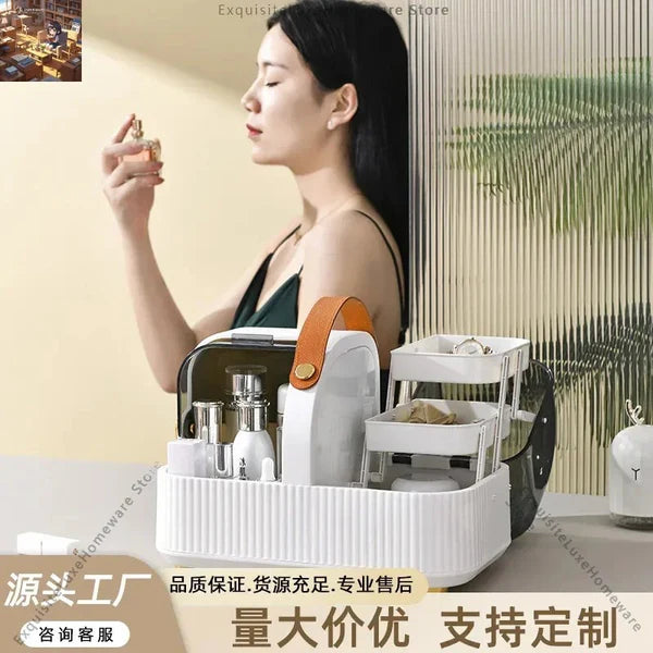 Cosmetics Storage Box Desktop Organizer.