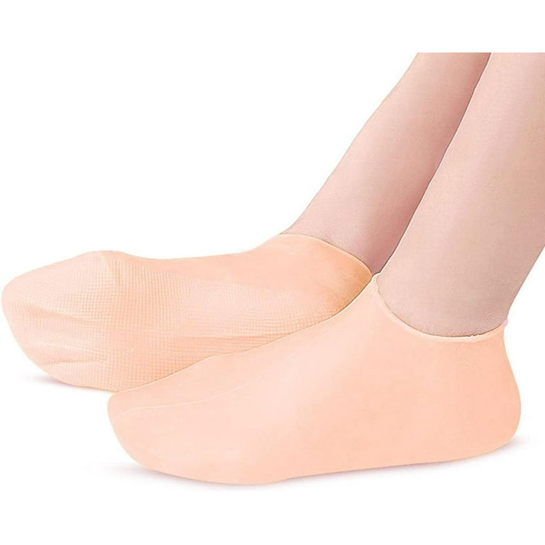 1 Pair Reusable Silicone Gel Moisturizing Socks