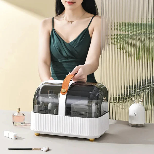 Cosmetics Storage Box Desktop Organizer.