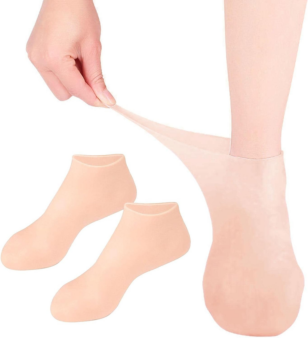 1 Pair Reusable Silicone Gel Moisturizing Socks