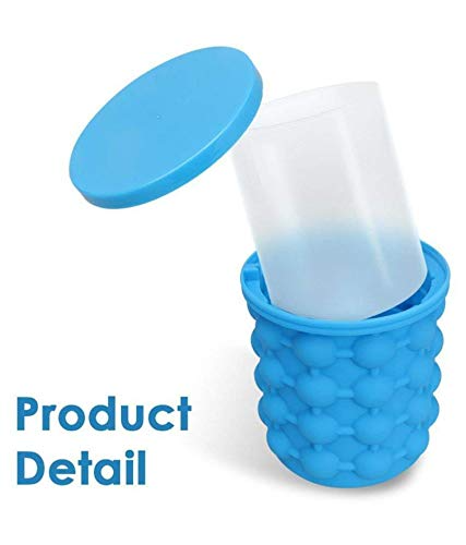 Ice Cube Maker Double Chamber Ice Tray in Dark Blue