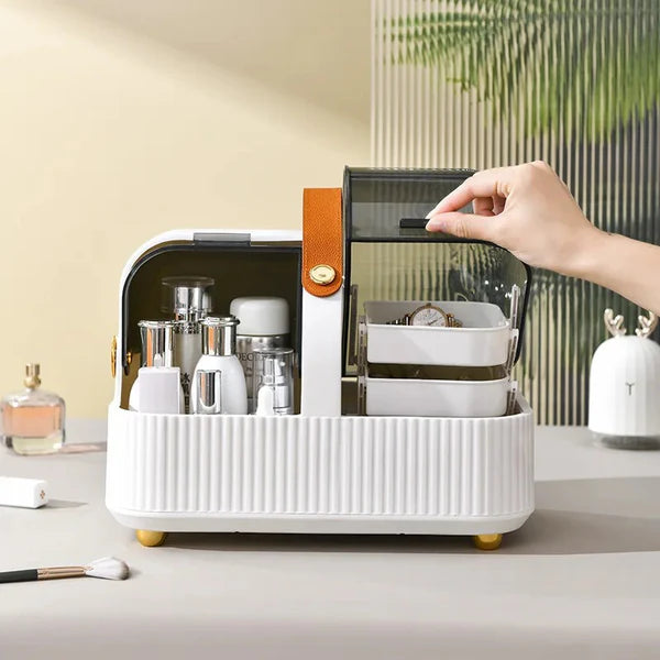 Cosmetics Storage Box Desktop Organizer.