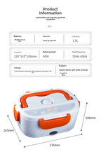 Electric Lunch Box Portable Rechargeable Heated Lunch Box