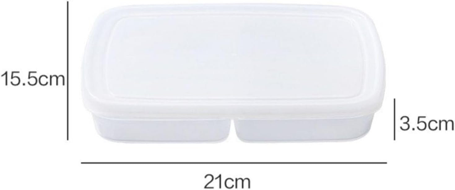 4-Section Fridge & Freezer Organizer Box | microwave safe | Airtight Meat & Vegetable Storage Container - Multi-Compartment Meal Prep Box for Kitchen Organization