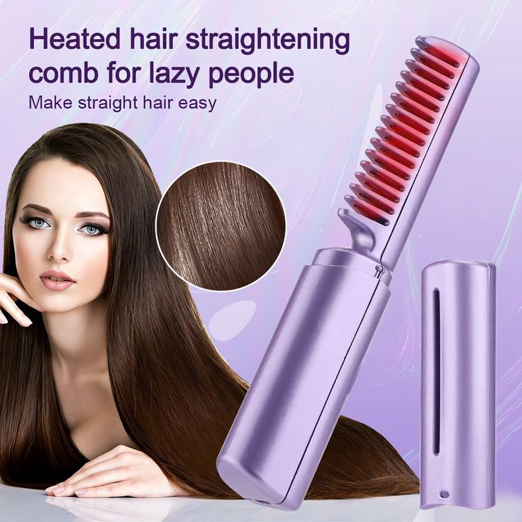 Mini Portable Hair Straightener & Hot Comb