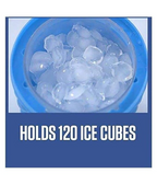 Ice Cube Maker Double Chamber Ice Tray in Dark Blue