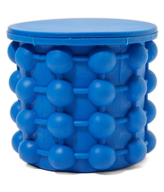 Ice Cube Maker Double Chamber Ice Tray in Dark Blue