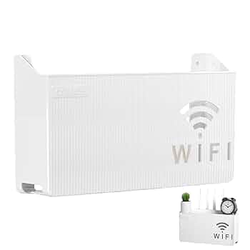 WiFi Router Wall Mount Holder Neat Box for Smart Cable