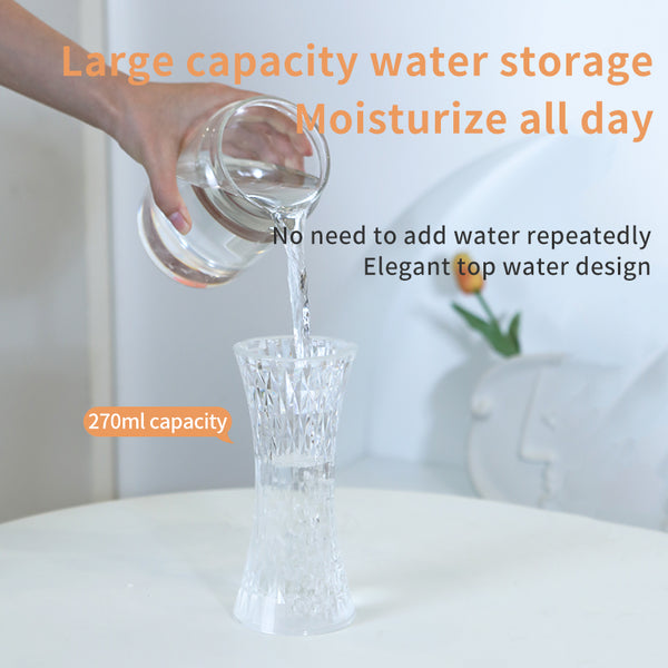 Touch Humidifier Glass Design Night Light with Air Moisturizing