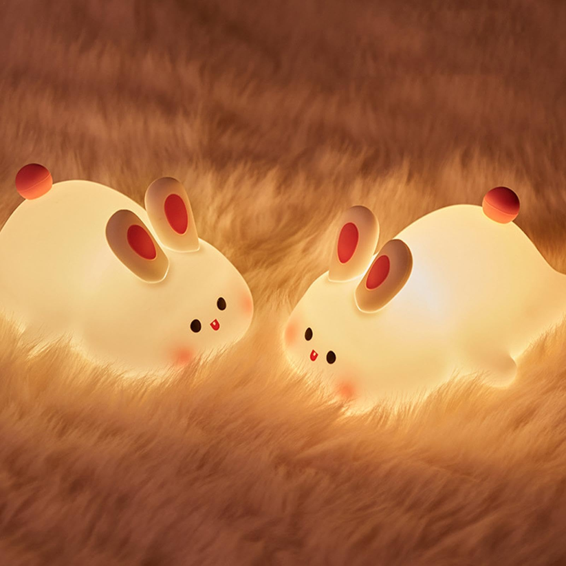 Cute Rabbit Lamp with 3 Adjustments.