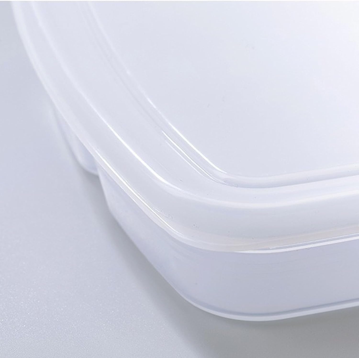 4-Section Fridge & Freezer Organizer Box | microwave safe | Airtight Meat & Vegetable Storage Container - Multi-Compartment Meal Prep Box for Kitchen Organization