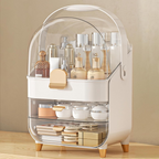 Makeup Organizer with Skincare Holder.