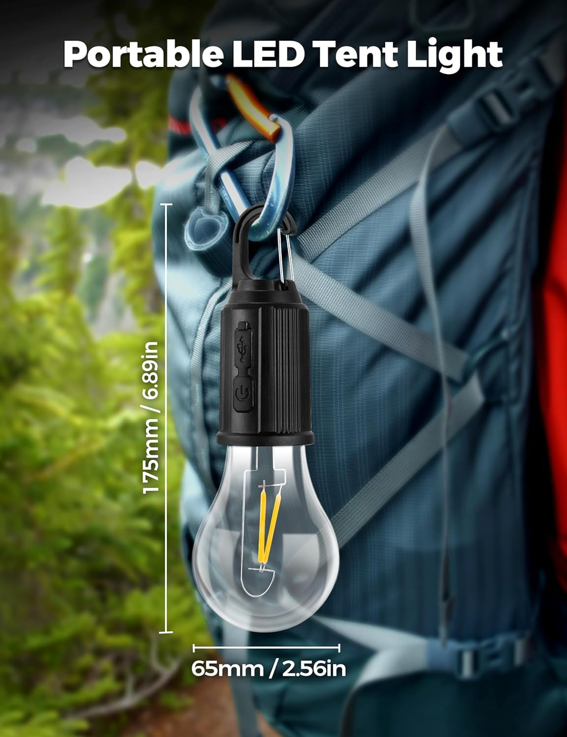 Camping Lantern Rechargeable Waterproof LED Tent Light