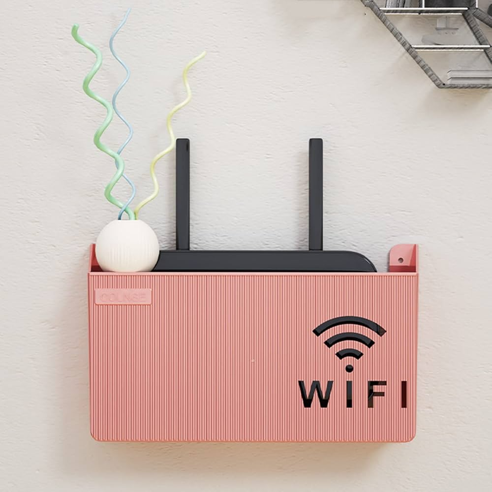 WiFi Router Wall Mount Holder Neat Box for Smart Cable