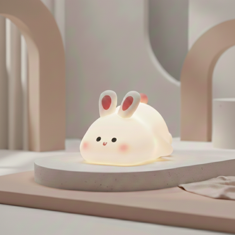 Cute Rabbit Lamp with 3 Adjustments.