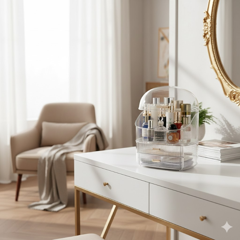 Transparent Organizer Makeup & Jewelry Box