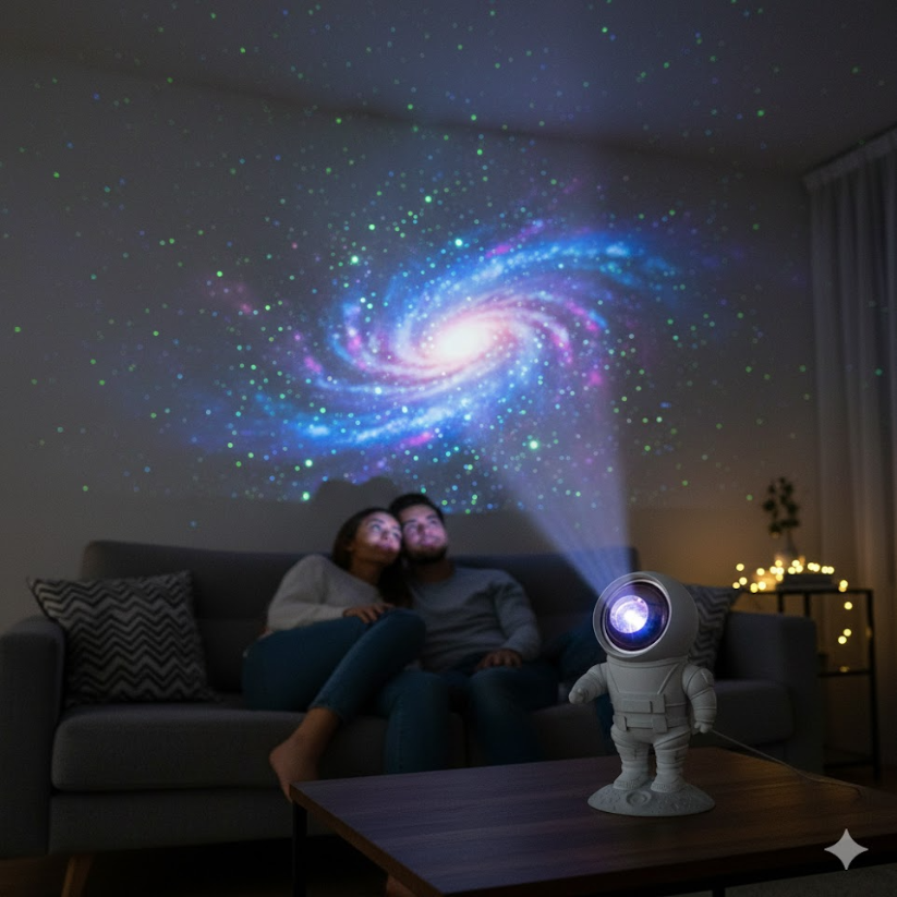 8.9-Inch Astronaut Starry Projector Light Multicolor