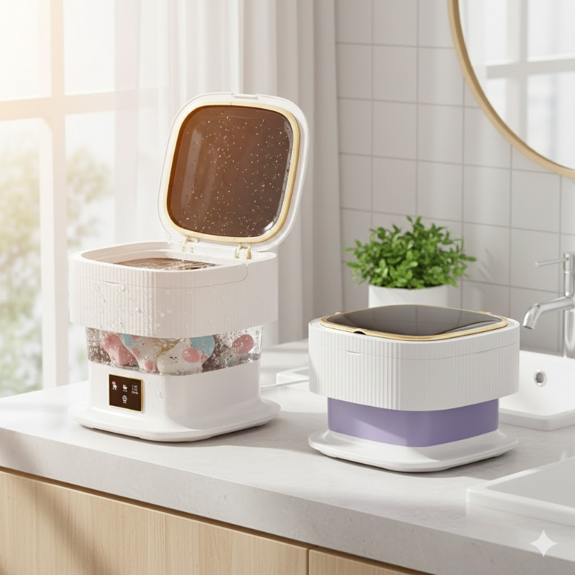 Compact & foldable mini washing machine 10L