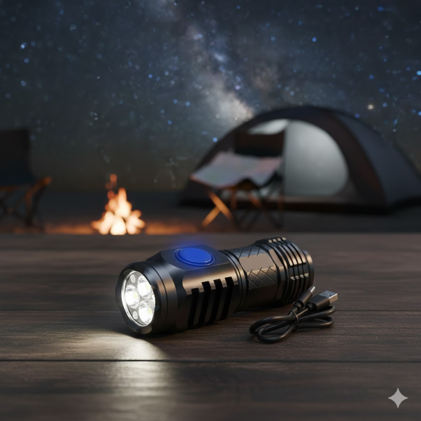 Ultra Powerful 3-Core LED Mini Tactical Flashlight
