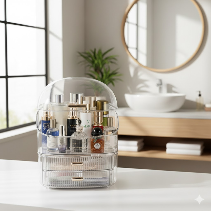 Transparent Organizer Makeup & Jewelry Box