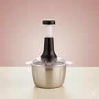 Stainless Steel Hand Push Chopper 2 L Manual Food