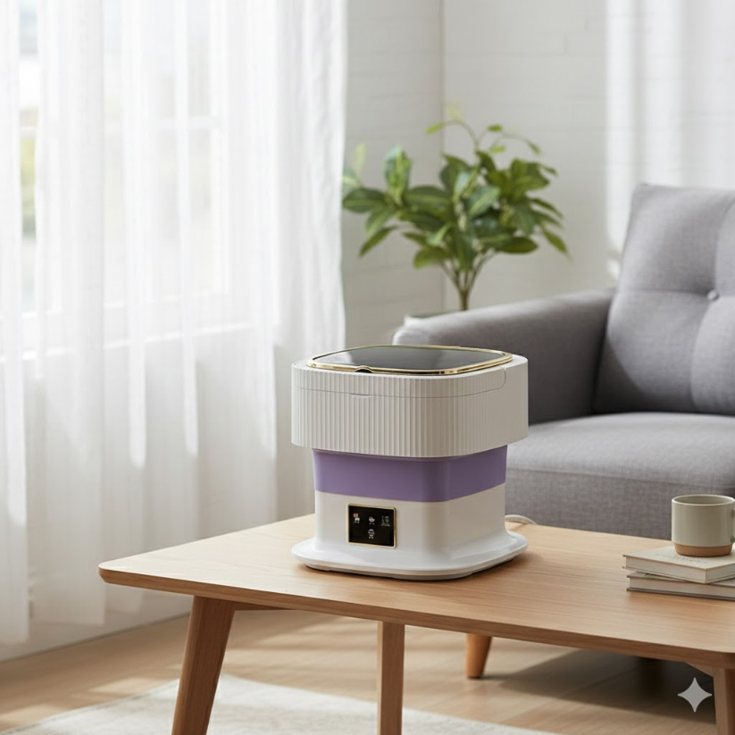 Compact & foldable mini washing machine 10L