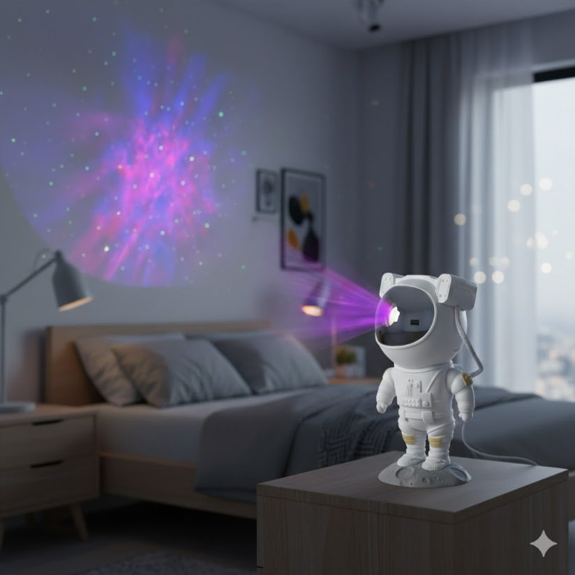 8.9-Inch Astronaut Starry Projector Light Multicolor