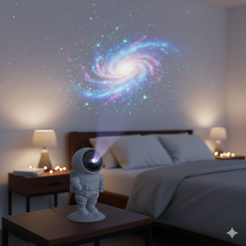 8.9-Inch Astronaut Starry Projector Light Multicolor