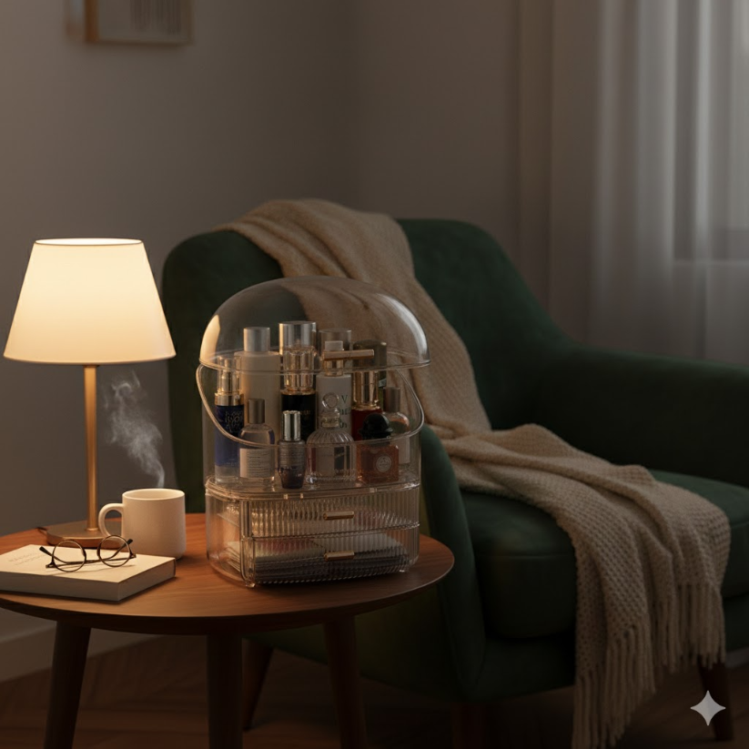 Transparent Organizer Makeup & Jewelry Box