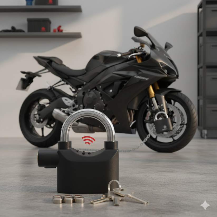 Alarm Lock High-Security with Loud Alarm for Home & Bike