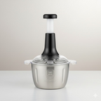 Stainless Steel Hand Push Chopper 2 L Manual Food