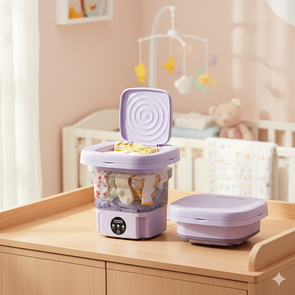 Compact & foldable mini washing machine 11L