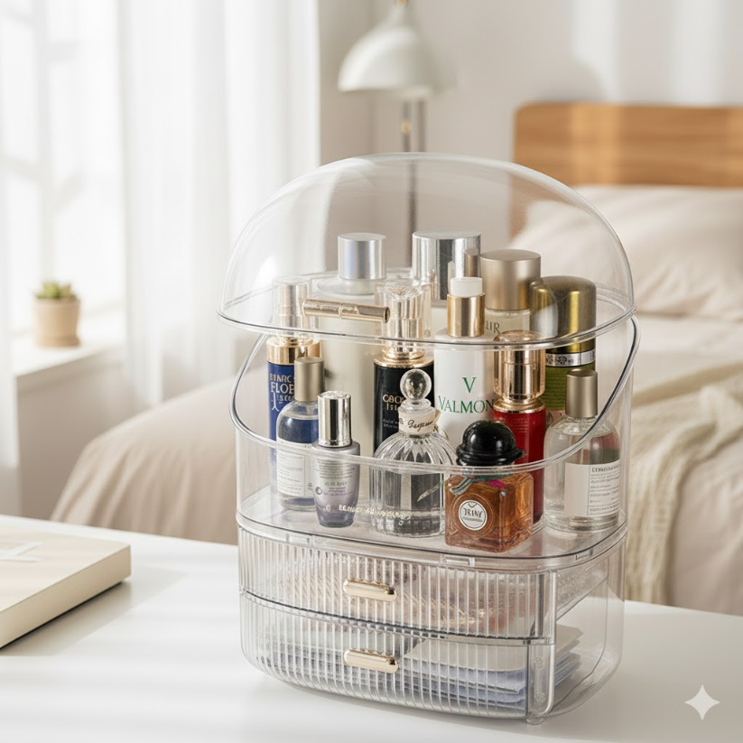 Transparent Organizer Makeup & Jewelry Box