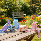 Bus-Shaped Kids Water Bottle with Moving Wheels