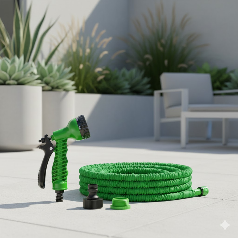 Magic Expandable Garden Hose with Spray Nozzle