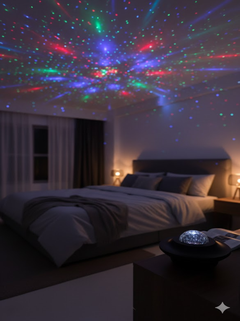 Star Light Projector Galaxy & Ocean Wave Speaker
