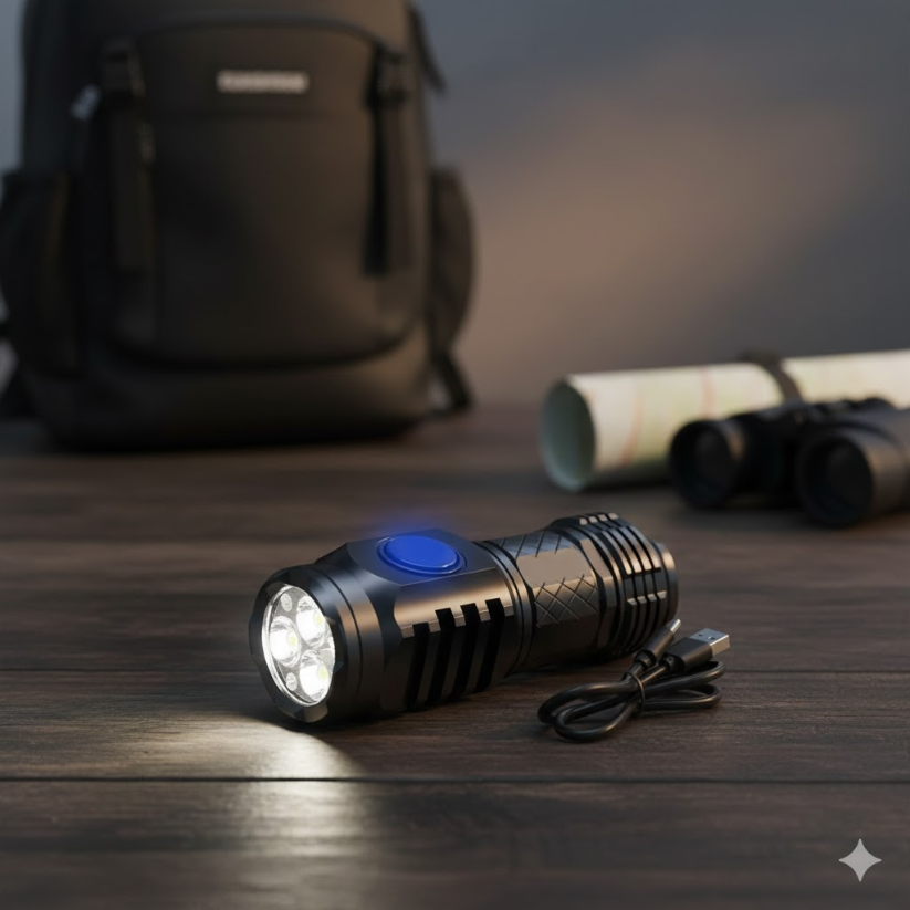 Ultra Powerful 3-Core LED Mini Tactical Flashlight