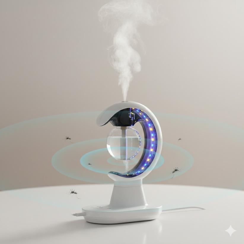 Multifunctional Humidified Mosquito Repellent Lamp.