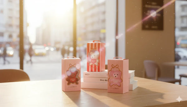 Cute Mini Gift Box with Flowers and Teddy Bear Gift.