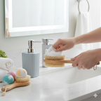 Square Soap Dispenser Bottle Bathroom & Kitchen Pump