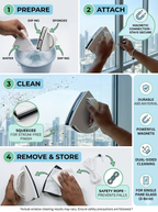 Magnetic Double-Sided Glass Cleaner – Easy Window Cleaning Tool (3–8mm)