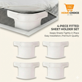 4 Pieces Bed Sheet Clips For Mattress Protectors, Blankets, Bedding