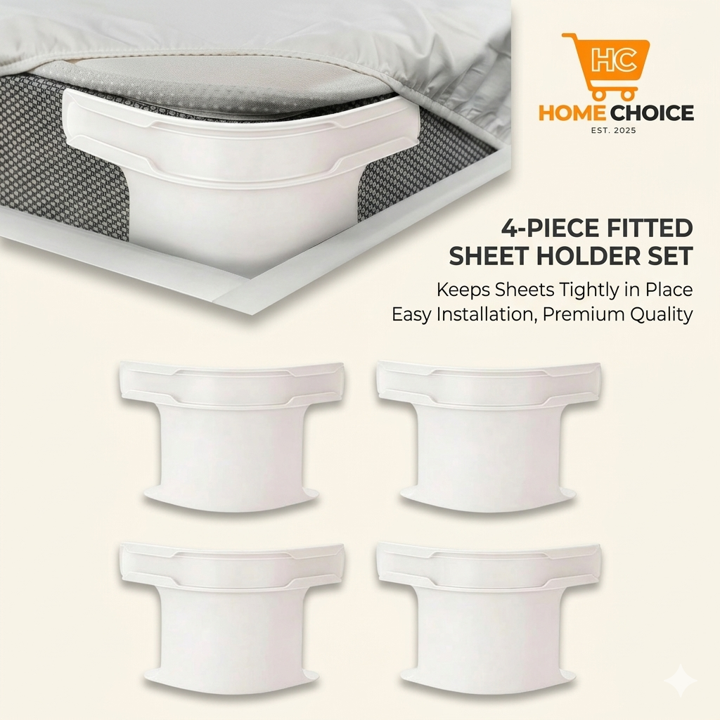 4 Pieces Bed Sheet Clips For Mattress Protectors, Blankets, Bedding