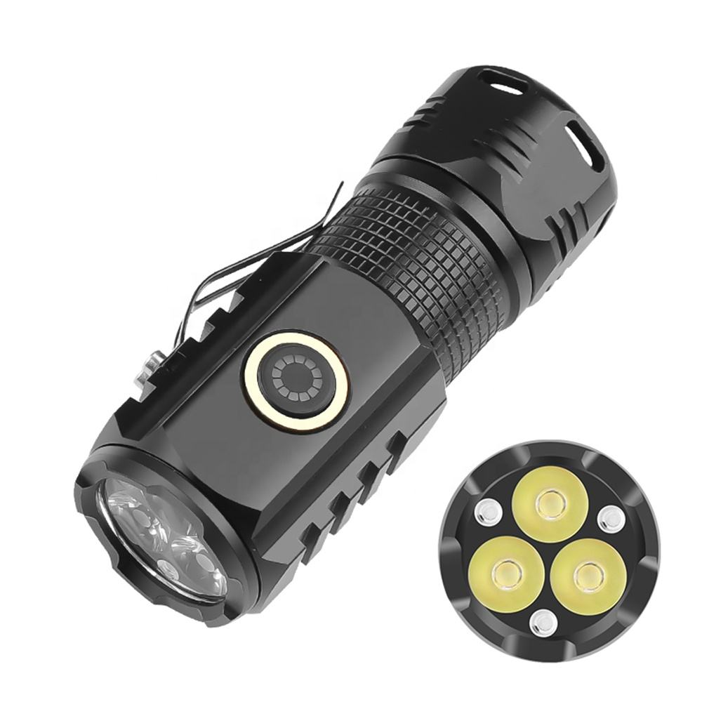 Ultra Powerful 3-Core LED Mini Tactical Flashlight