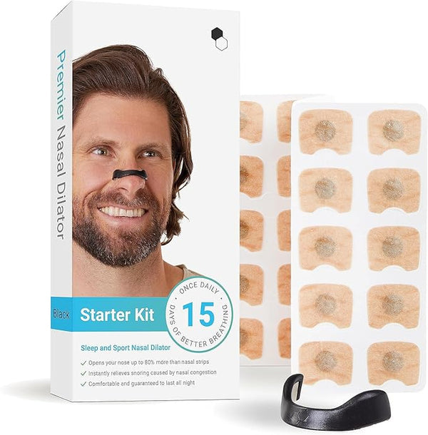 Magnetic Nasal Dilator Starter Kit | Instant Snoring Relief & Sleep Aid | 15 starter kit