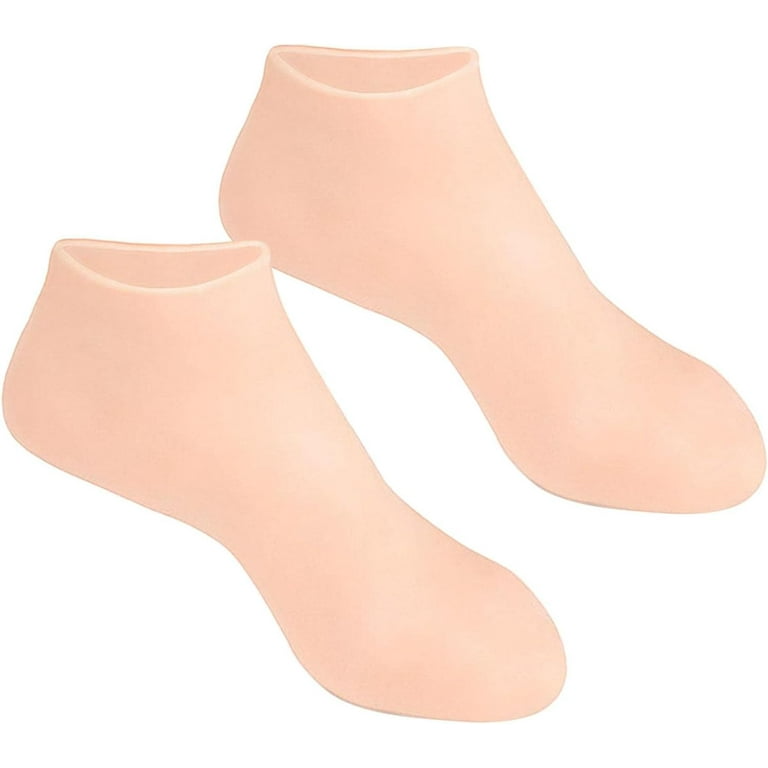 1 Pair Reusable Silicone Gel Moisturizing Socks