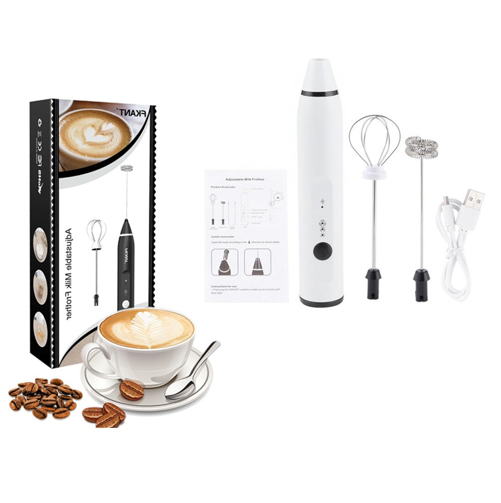 Rechargeable Electric Coffee Beater Milk Frother