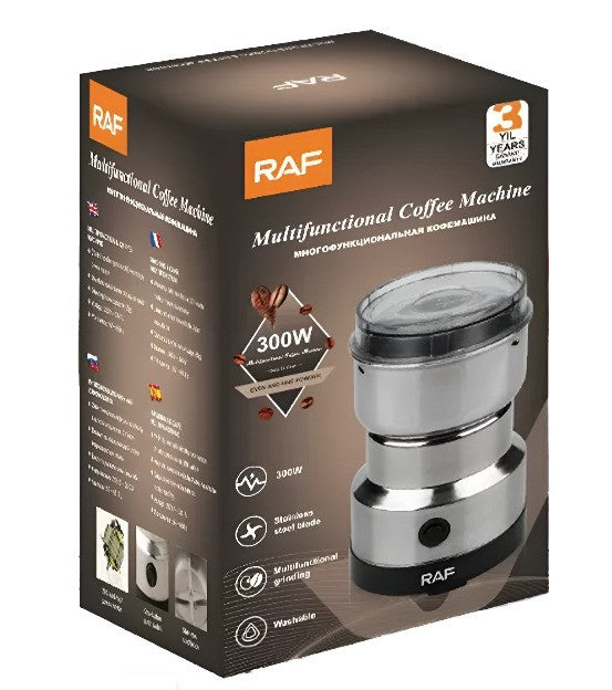 RAF Mini Electric Stainless Steel Grinder Coffee, Spices