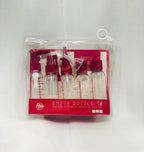 7-Pcs Refillable Travel Bottle Set Spray Lotion & Shampoo