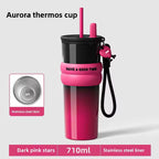 710ML Stainless Steel Straw Tumbler